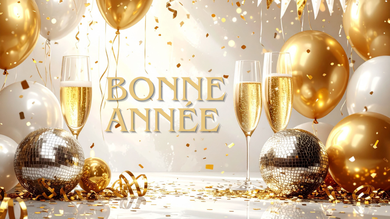 Souhaitez la bonne année près de Pont Audemer